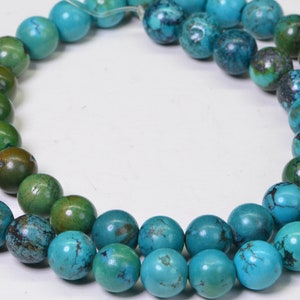 Turquoise 9mm 16 Strand Natural Gemstone Beads Jewelry Making Supplies Turquoise Beads image 10
