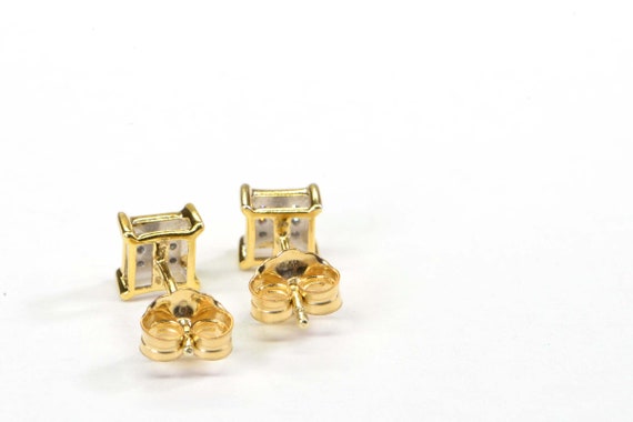 Extra Small Princes Style Diamond Stud Earrings 1… - image 7