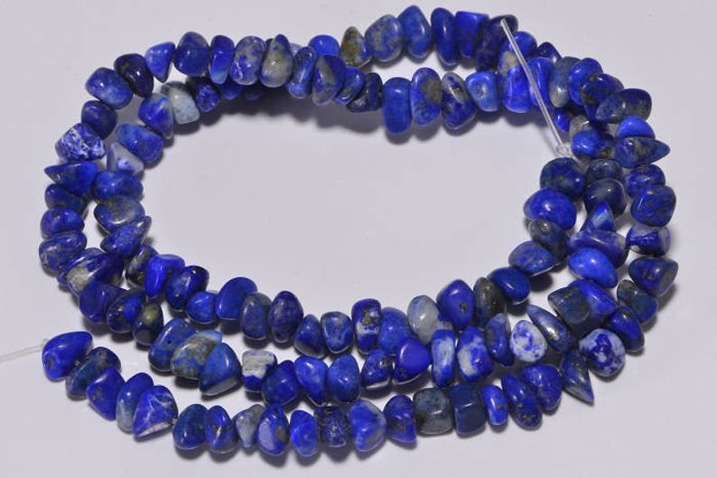 Lapis Lazuli nugget, Royal Blue Natural Lapis Lazuli Jewelry Making Supplies image 2