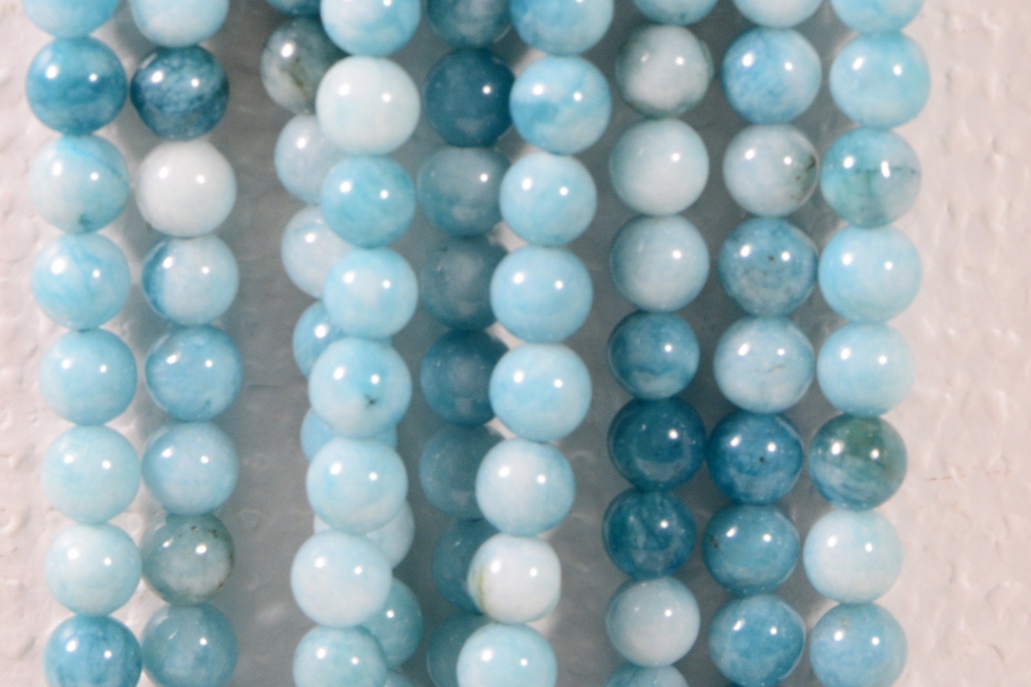 Larimar Quartz 6 Mm Blue Natural Gemstone Beads Jewelry Making Supplies  Full Strand - Etsy, image size:1500x1000