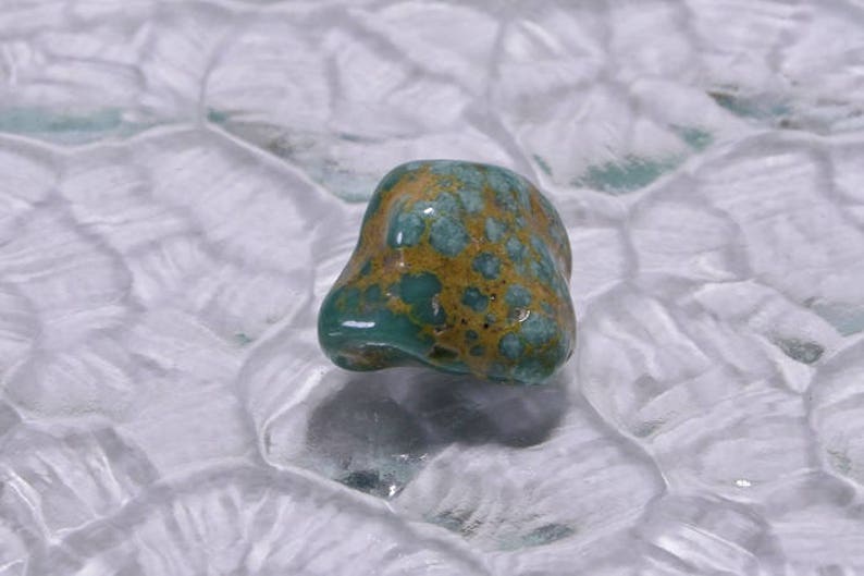 Campitos Turquoise 1 Bead Nugget Bead Natural Turquoise Jewelry Making Supplies