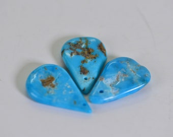 Sleeping Beauty Teardrops Beads Turquoise Natural Gemstone Bead Sleeping Beauty  Beads Jewelry Making