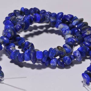 Lapis Lazuli nugget, Royal Blue Natural Lapis Lazuli Jewelry Making Supplies image 4