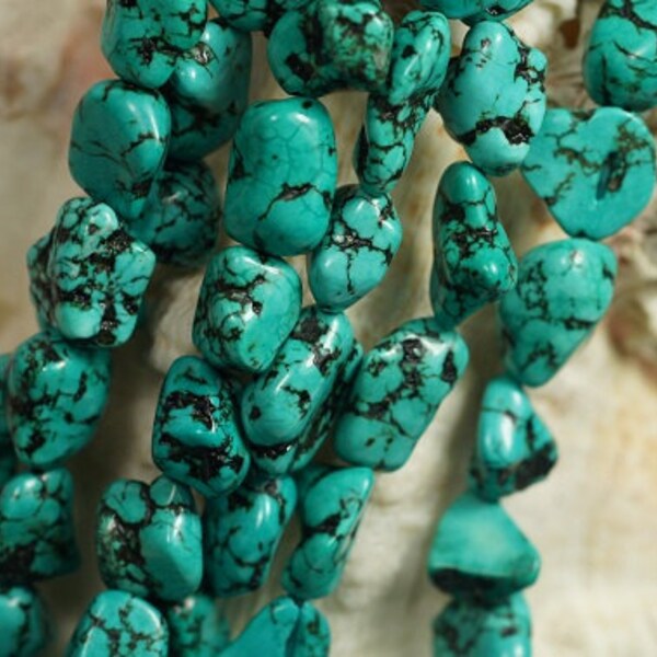 Turquoise Beads12-16mm Nuggets Gemstones Beads Bead Supplies Bead Strands