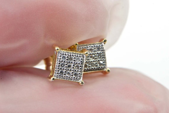 Extra Small Princes Style Diamond Stud Earrings 1… - image 9