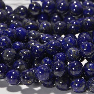 Lapis Lazuli  6.3mm 16&quot; inch Strand Natural Gemstone Beads Bead Supplies Jewelry Making Supplies