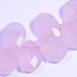 Rose Quartz  6 Beads Natural Gemstone Beads Jewelry Making Supplies