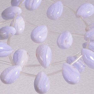 Blue Lace Agate12x8mm  Beads Natural Gemstone Lace Agate Beads Jewelry Making Supplies