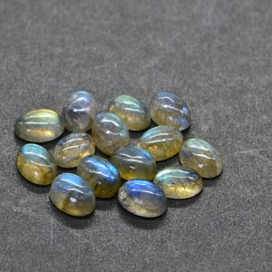 Labradorite Natural Gemstone Cabochon 7X5mm. Gemstone Handmade Cabochon