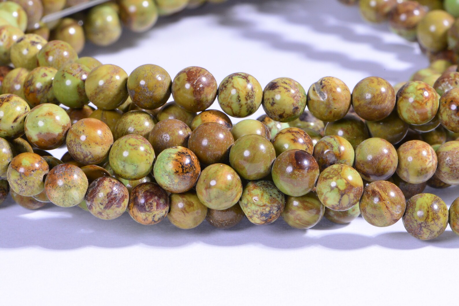 6mm Australian Gaspeite Beads Round Beads Natural Olive | Etsy