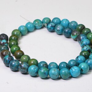 Turquoise 9mm 16 Strand Natural Gemstone Beads Jewelry Making Supplies Turquoise Beads image 9