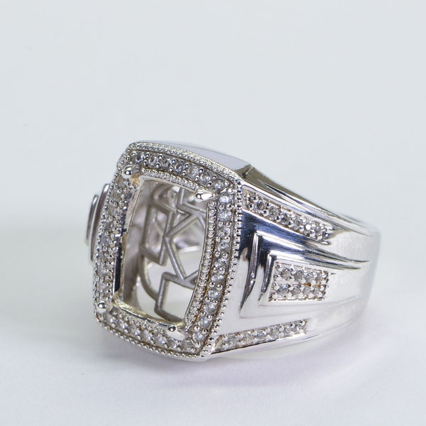 Mens Ring Settings Without Stone Etsy