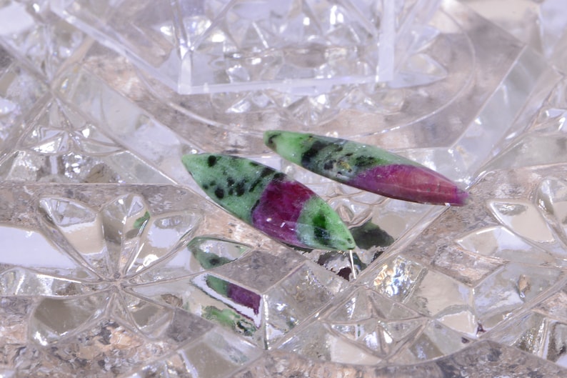 Ruby Zoisite Marquise Beads Facet Luxury Reach Color Natural Gemstone