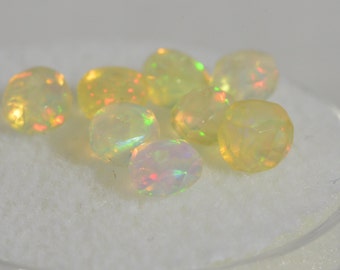 Ethiopian Welo Opal Faceted Beads Ethiopian Opal Natural Gemstone Beads Jewelry Making Supplies