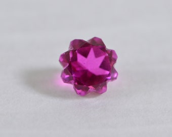 10mm Bi  Color  Tourmaline Doublet Quartz Rose Cutting Gemstone Hot Orange Pink gemstone