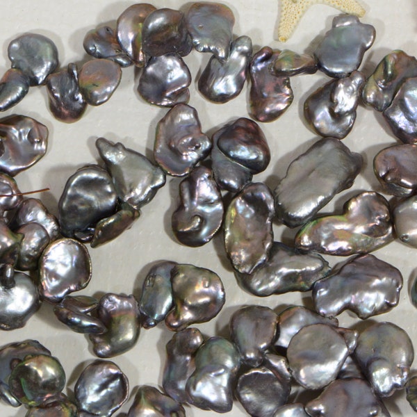 Fresh water Keishi Pearl  14 to 21mm Gemstone Beads Jewelry Making Supplies Irregular Pearl