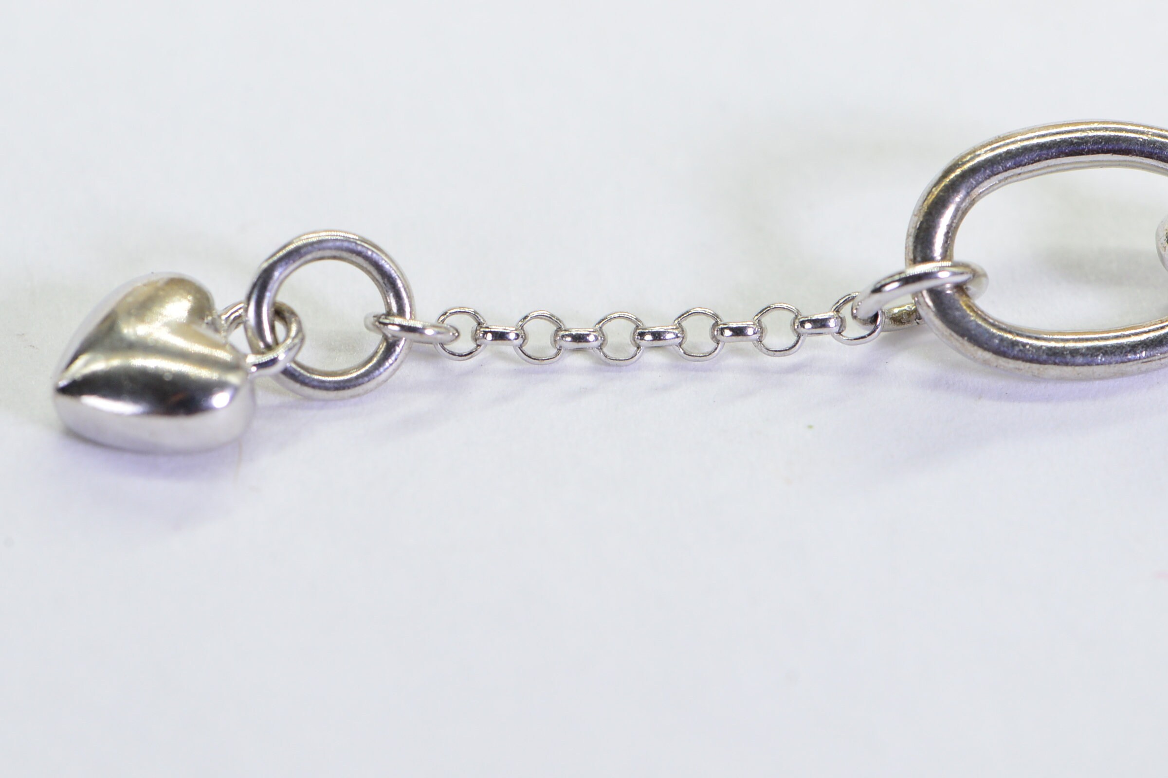 925 Sterling Silver - Genuine Diamonds Open Love Hearts