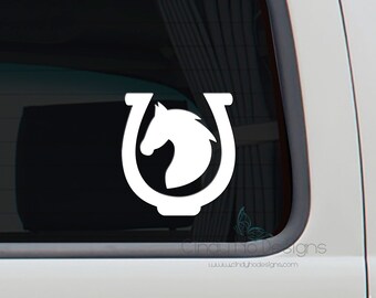 Horse Horse Shoe Decal