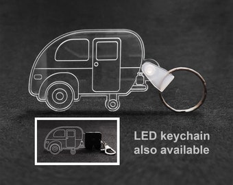 Camper Laser Cut Keychain