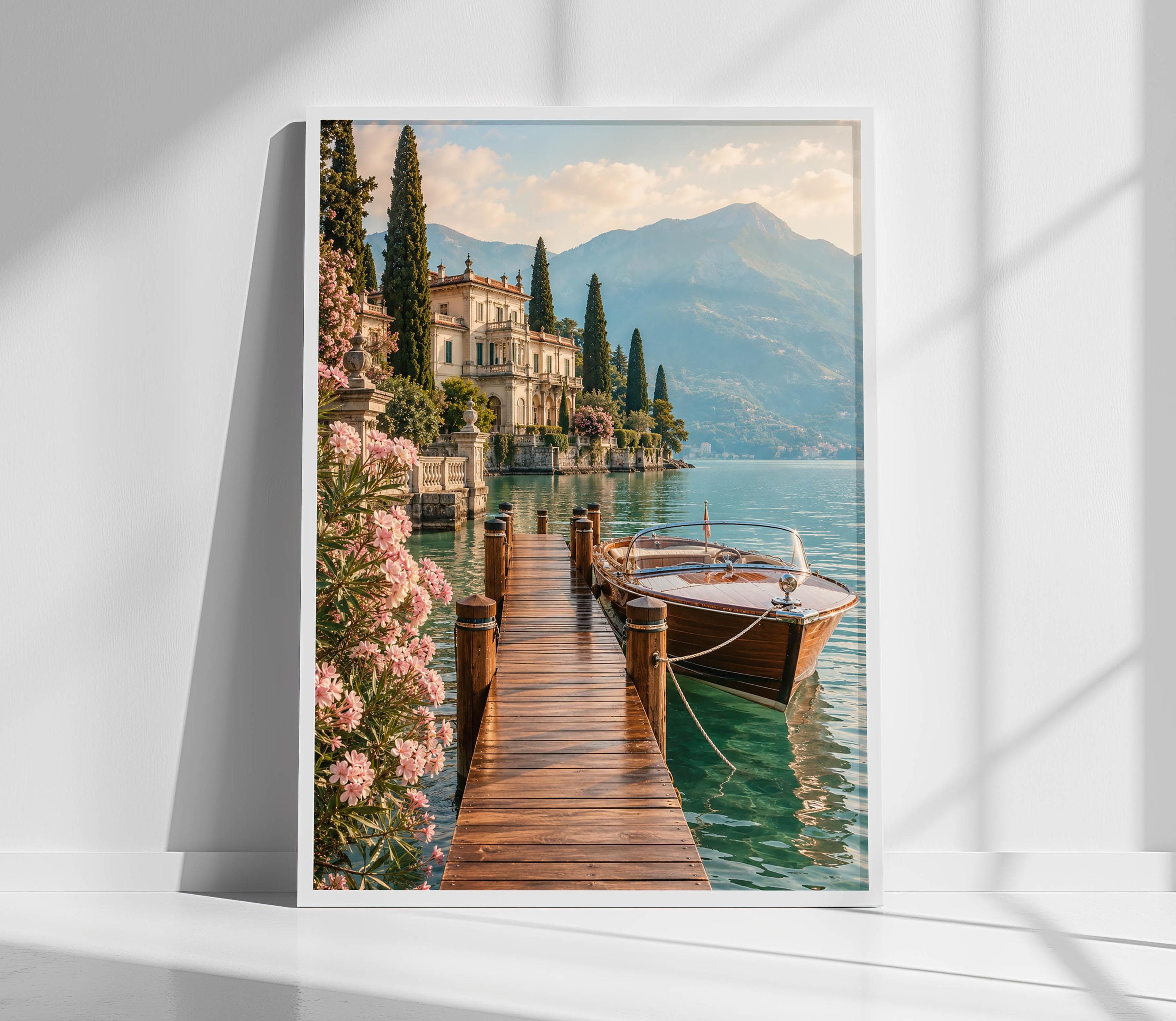 Italian Boats Poster Art - Etsy