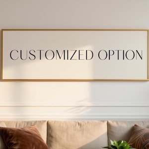 Personalised Panoramic Canvas/Framed Canvas