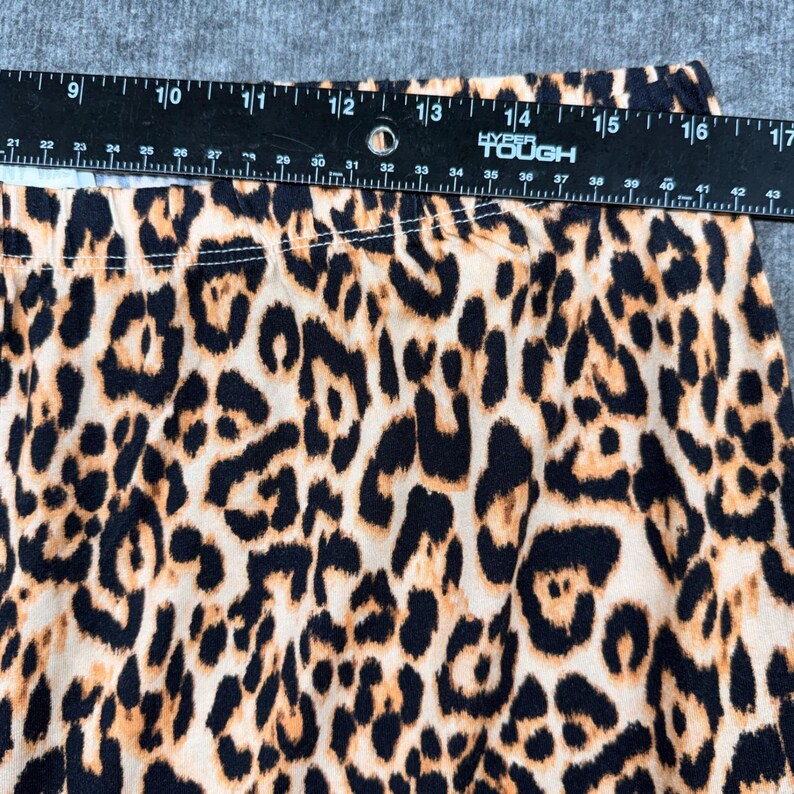 Johnny Was Leopard Print Pajama Set Floral Trim Loungewear Large Womens image 11