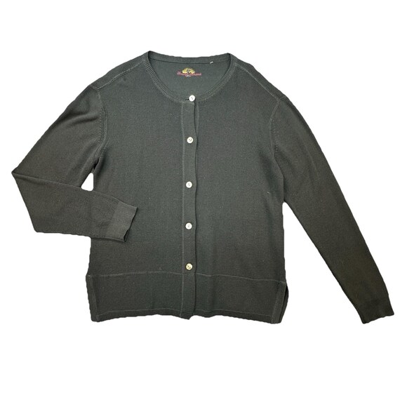 Tommy Bahama, Vintage Tommy Bahama Cardigan Black Button Front Women Medium Sweater