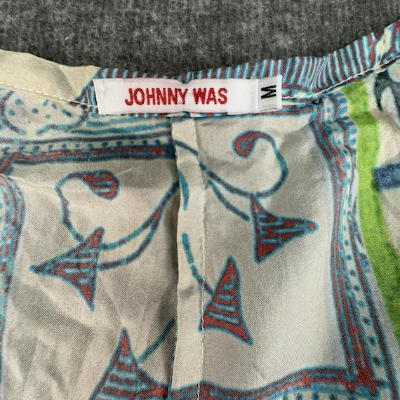 Johnny Was Silk Patchwork Tunic Top Medium Boho E… - image 4