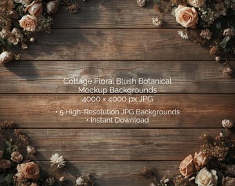 Fondos de maquetas botánicas con flores de estilo campestre y tonos rosados, composición plana rústica de madera, fondo para invitaciones de boda, exhibición de flores en rosa suave y melocotón.