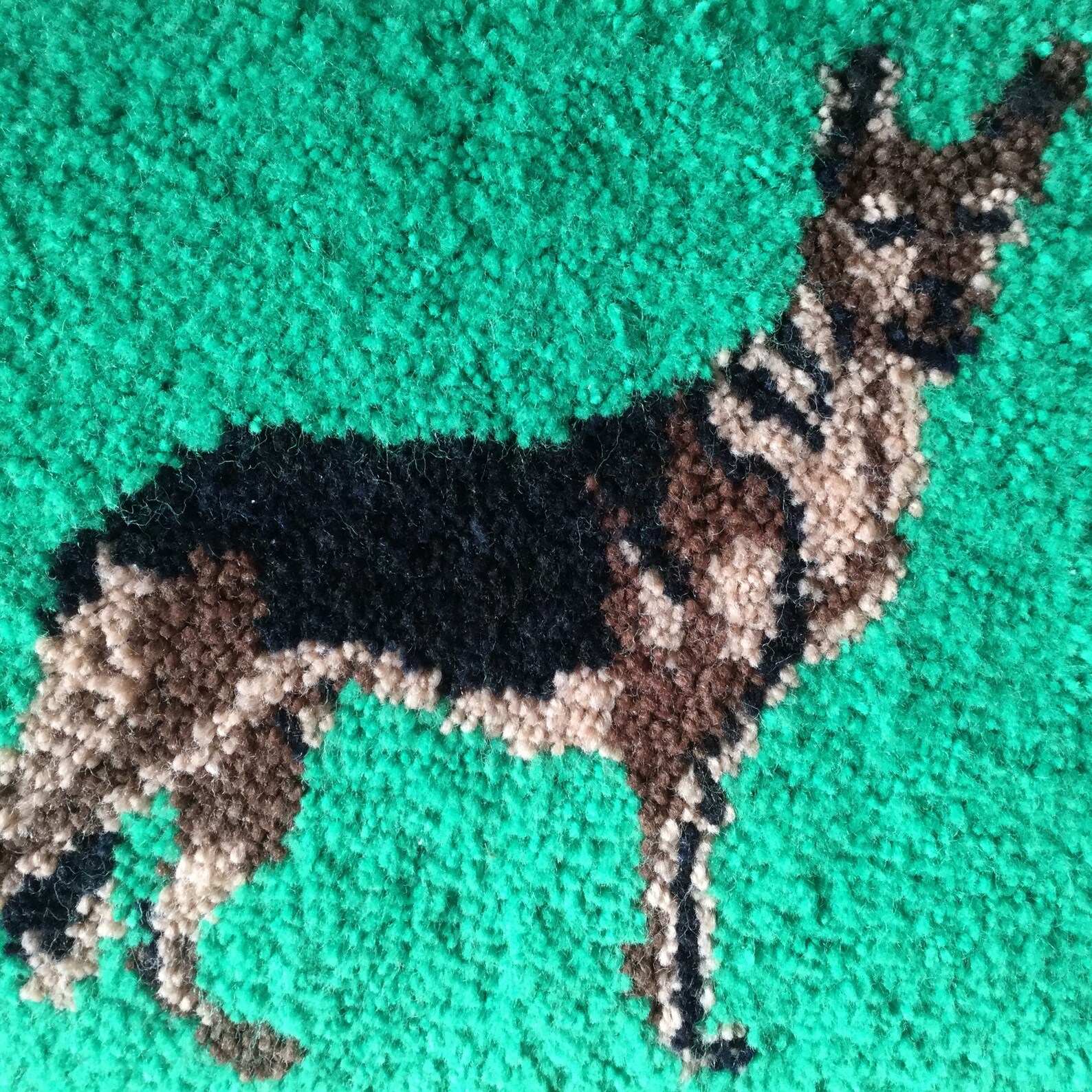 Vintage 1970s/ 80s German Shepherd Dog Latch Hook on Canvas Etsy