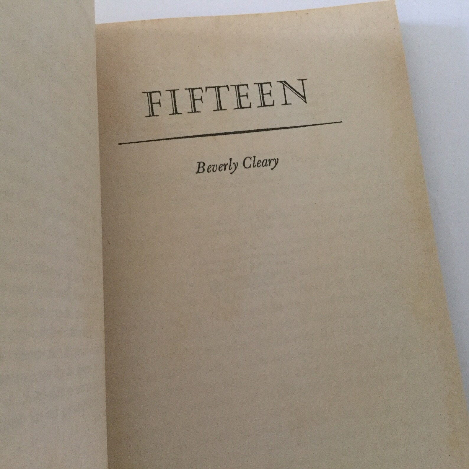 fifteen book by beverly cleary fifteen book by beverly cleary