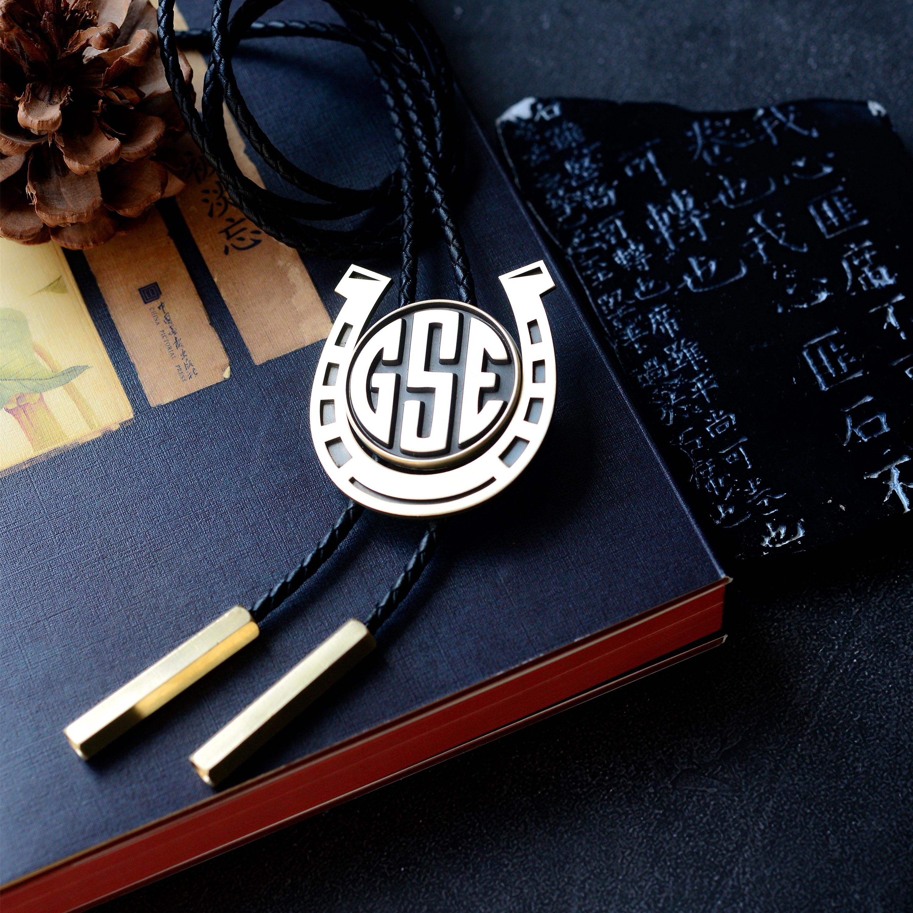Horseshoe Bolo Tie, Personalize Monogram Bolo Tie, Custom Bolo Tie ...