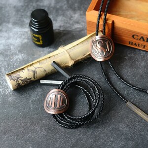 Custom Wedding Bolo Tie, Custom Any Initial/logo/words/shape/icon ...