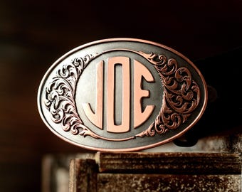 Hebilla de cinturón con nombre personalizado, hebilla de cinturón con monograma, regalo personalizado para padrinos de boda, hebilla de cinturón con letras