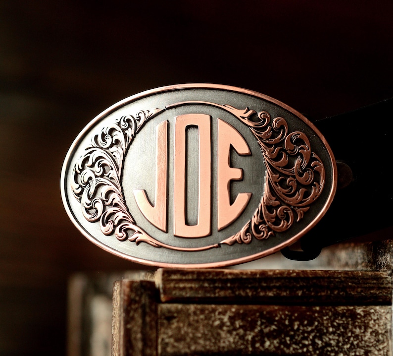 Custom Name Belt Buckle, Monogram Belt Buckle, Personalized Groomsman ...