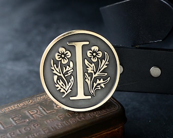 CRÉEZ LE VTRE, boucle de ceinture personnalisée, boucle de ceinture initiale personnalisée