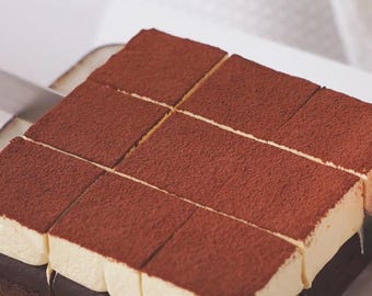 Fudgy Coffee Chocolate Brownies with Mascarpone