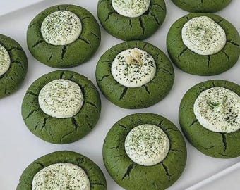 Matcha Cream Cheese Cookies Recipe: Soft Chewy Green Tea Cookies PDF Download