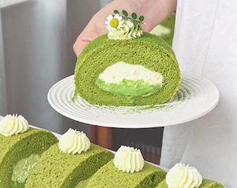 Matcha Swiss Roll: Soft & Fluffy Green Tea Cake Roll