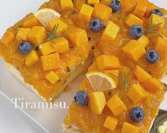Mango Passionfruit Tiramisu Recipe: Tropical Creamy No-Bake Dessert PDF Download