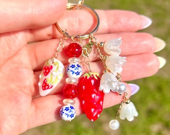 Strawberry Bag Charm |  Nail Accessory