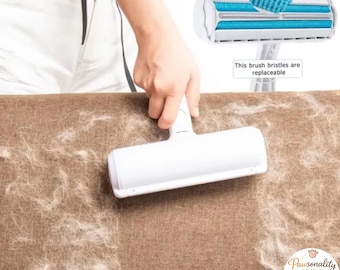 Reusable Pet Hair Remover Roller | No-Tape Lint Roller for Couch Sofa Car & Clothes | Dog Cat Fur Remover | Eco Friendly Cleaning Tool