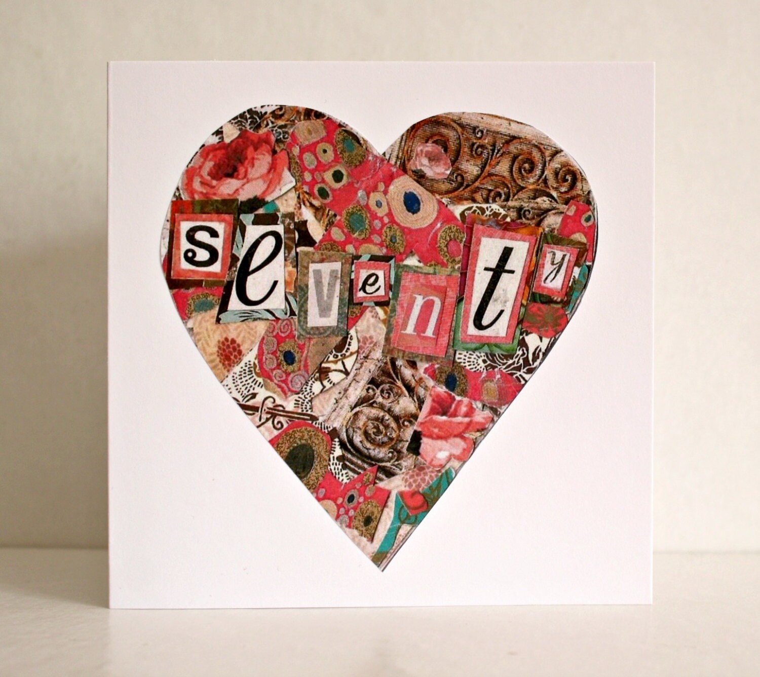 Carte Anniversaire 70 Ans Carte De Voeux Femme Etsy