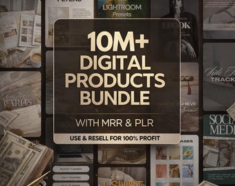 10 M + Digitale Produkte bündeln | MRR & PLR,Passives Einkommen