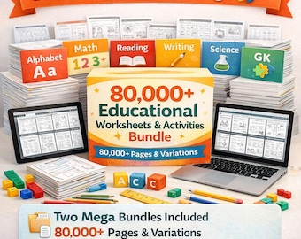 80.000+ PLR Canva Vorlagen für Kinder, Vorschule bis Klasse 5 (sofortiger Download)
