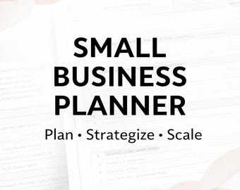Kleine Business-Planer-Bundle | Etsy Toolkit für digitale Produkte (druckbare PDF-Datei)