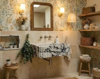 Marble Sink Calacatta Bathroom Vanity | Stone Basin | Modern Remodel