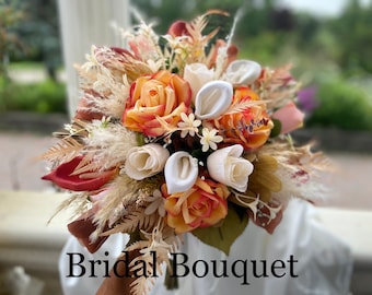 Raphaela Bridal  Bridesmaid Bouquets Groom Groomsmen Father Boutonniere Mother Corsage Flower Girl Basket Love