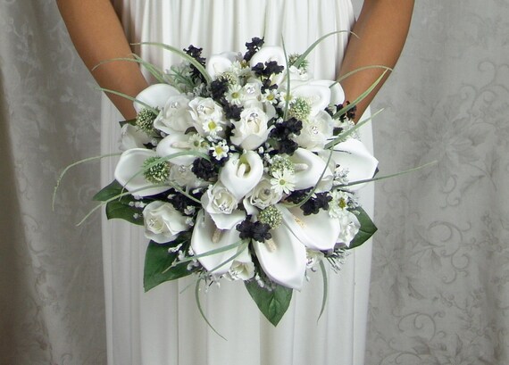 accent Wedding Bouquet Silk Flowers | Etsy