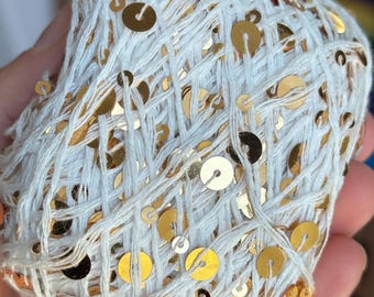 Sequin Glitter Yarn Shiny Yarn Sparkle Thread for Crochet & Knitting